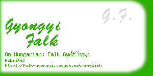 gyongyi falk business card